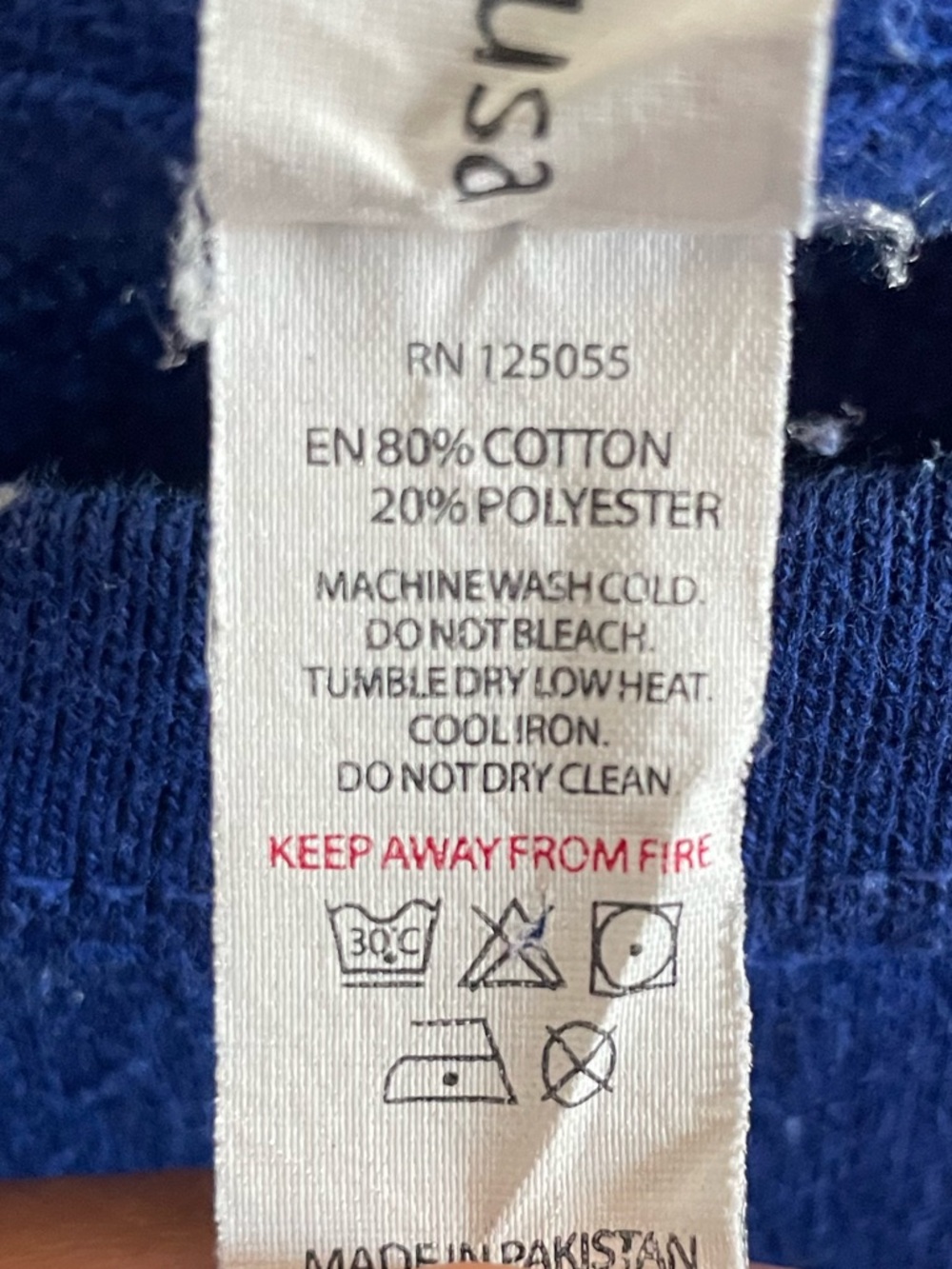 Blue crewneck sweater - Picture 3 of 3